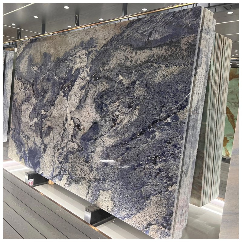 Luxury Azul Bahia Granite Slabs for Tiles and Countertops