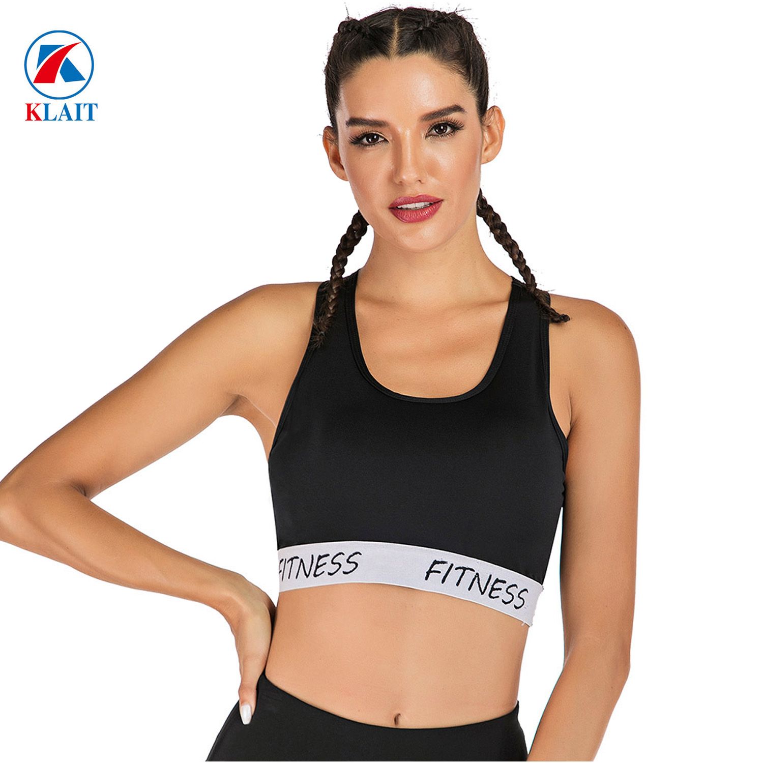 Stylish Retro Women Spandex Camisole Sexy Wireless Pad Adjustable Full Coverage Sport Bra