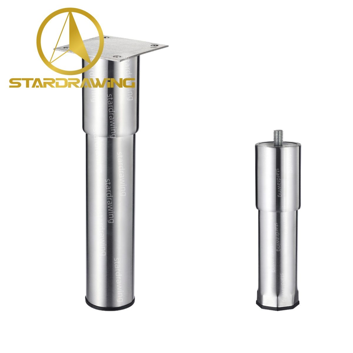 Stardrawing 56X47mm Stainless Steel Adjustable Furniture Leg Europe Style Leveling Feet