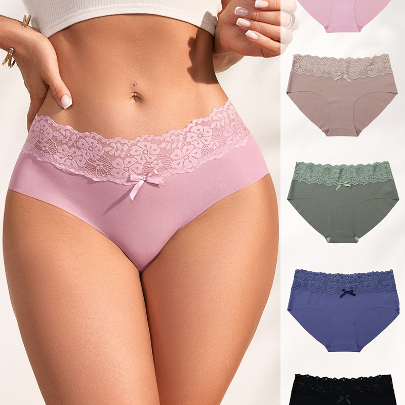Glossy Finish Comfortable Women's Hipster Panties in Various Colors