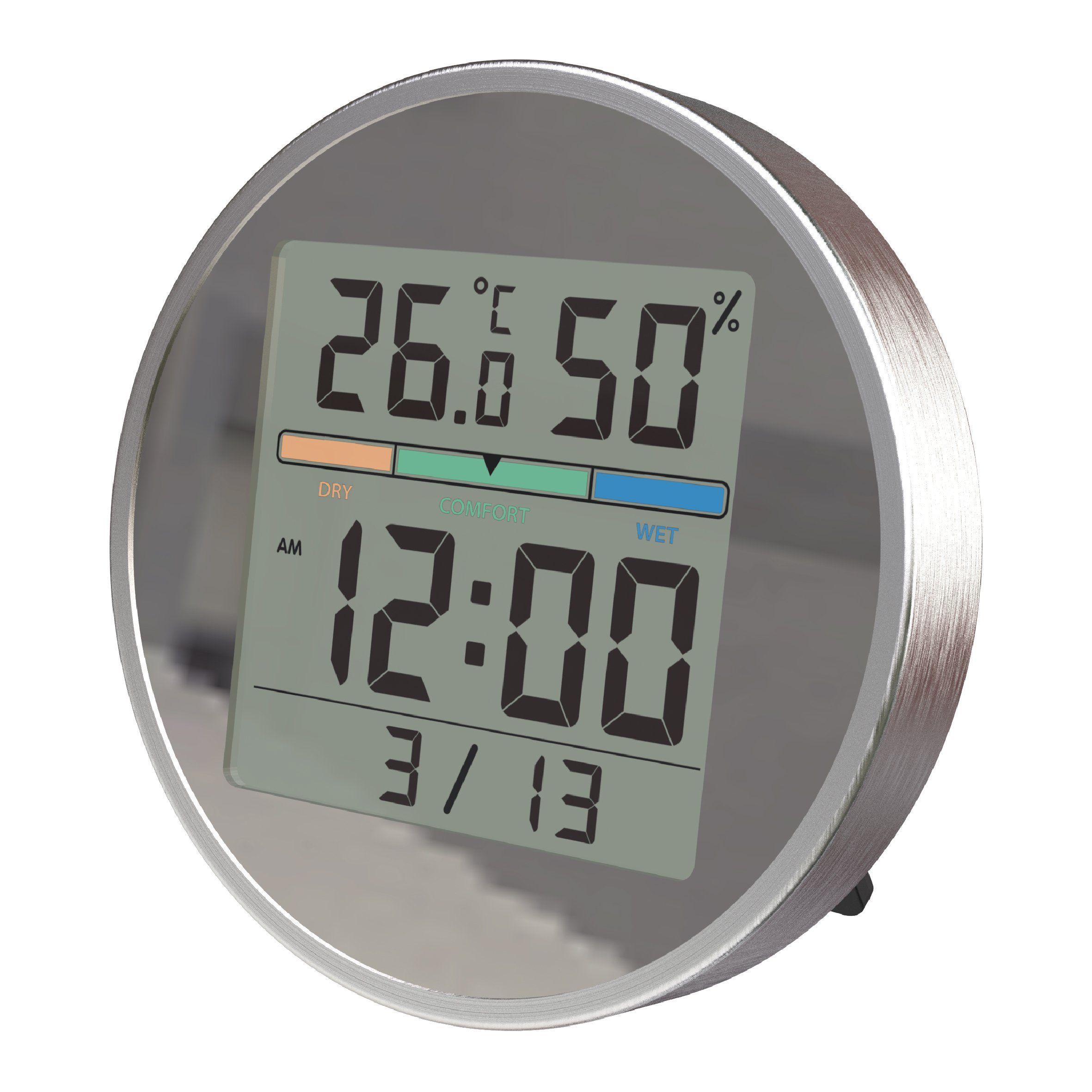 Multi-Function LCD Clock with Calendar and Snooze