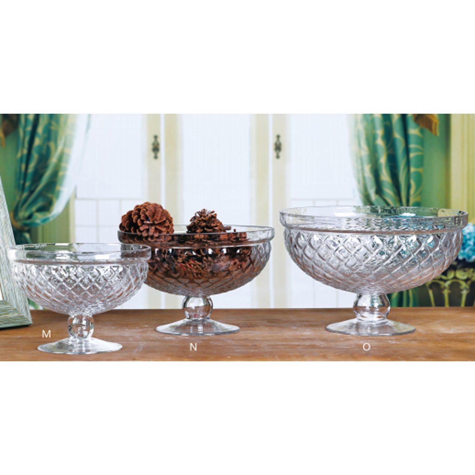 Factory Price Cheap Glass Crystal Fruit Bowls Glass Salad Bowl