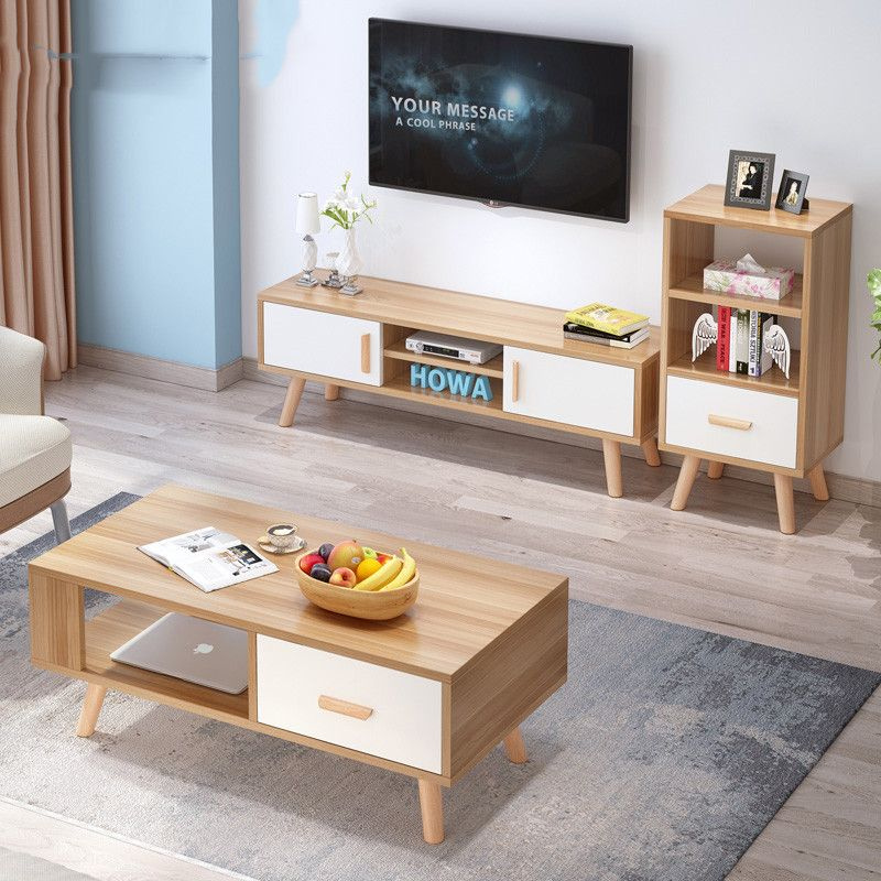 Rustic Solid Pine Wood Farmhouse TV Stand