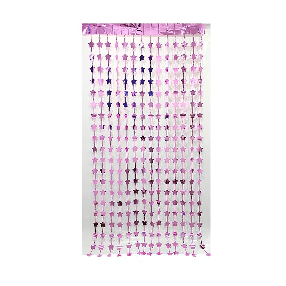 High Quality Star Shaped Foil Fringe Curtain for Bachelorette Party Baby Shower