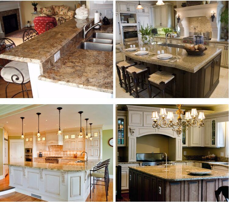 Hot Wholesale Sales Golden Beach Granite Countertop for Kitchen Decoration