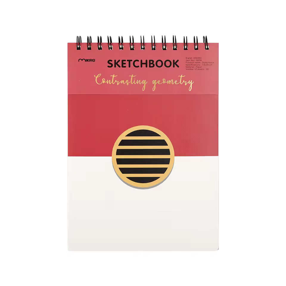 Best Sale Popular High Quality Wholesale Sketch Book B5 A5 A6 Wire Binding Drawing Sketchbook Hardcover Recycled Coil Notebook