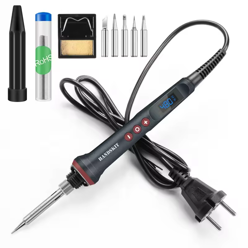 220v/110v Lcd Digital Display Adjustable Soldering Iron Constant Temperature Control Gun 90w Handle Electric Soldering Irons