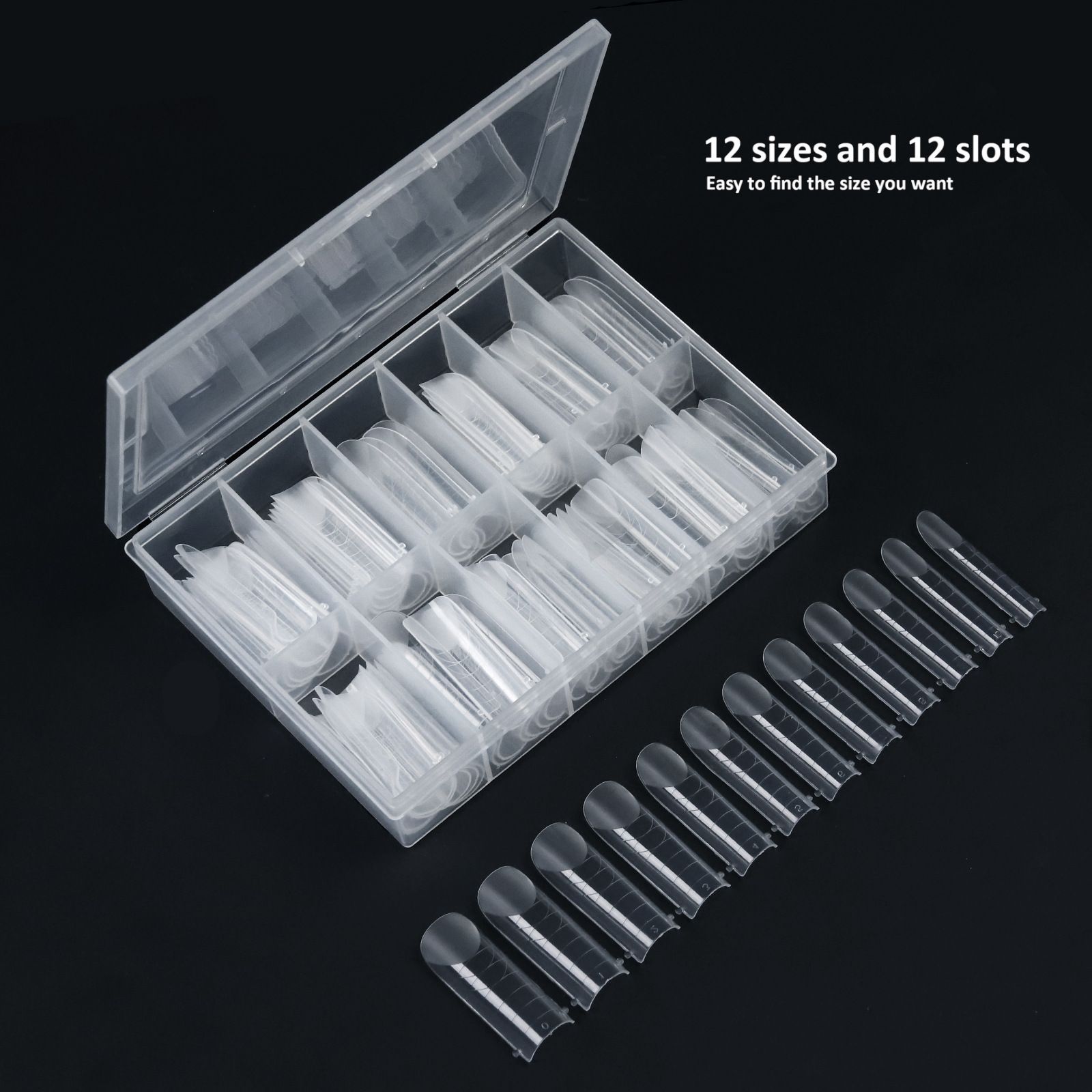 Professional 120PCS/Box Nail Art Mold Tips False Extension Gel Nail Forms