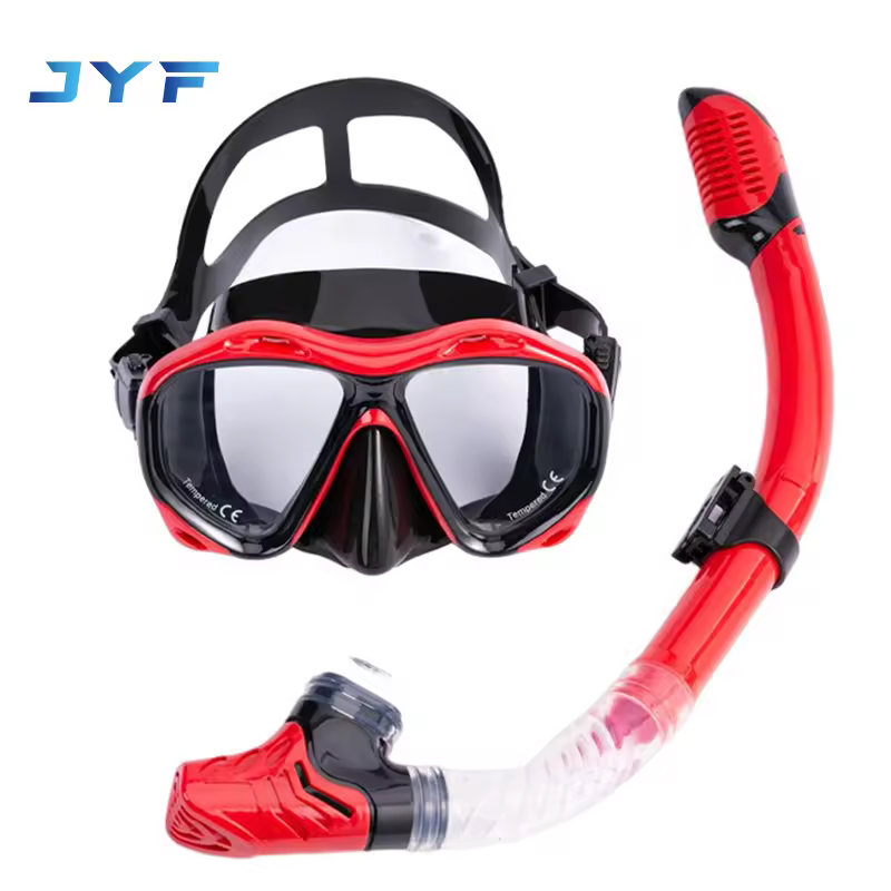 Jyf Brand Best Price 120 Degree Field Of View Free Diving Gears Snorkel And Diving Mask Dive Snorkel Set
