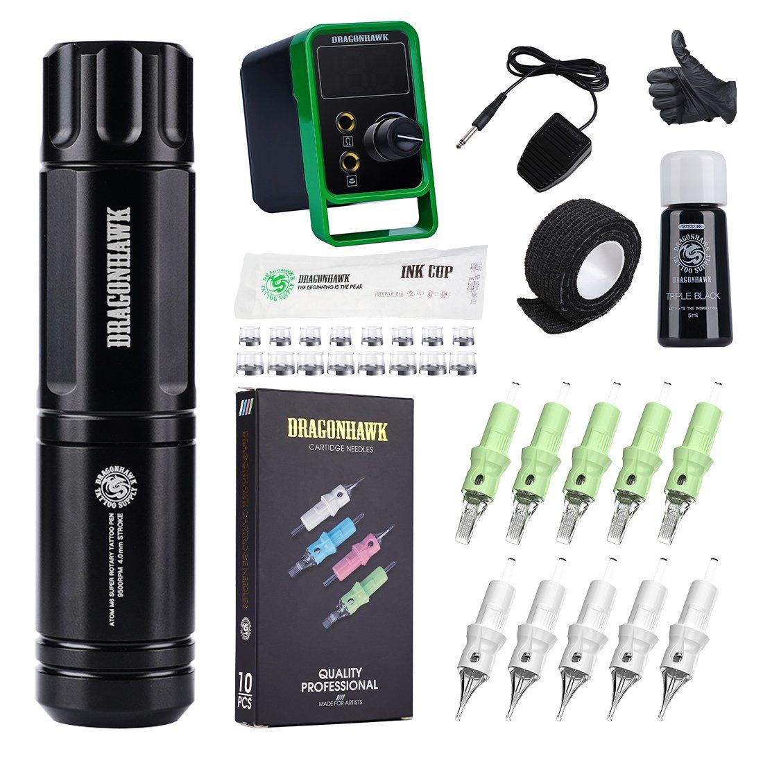 Professional Tattoo Kit Rotary Tattoo Machines Gun Kits for Body Art