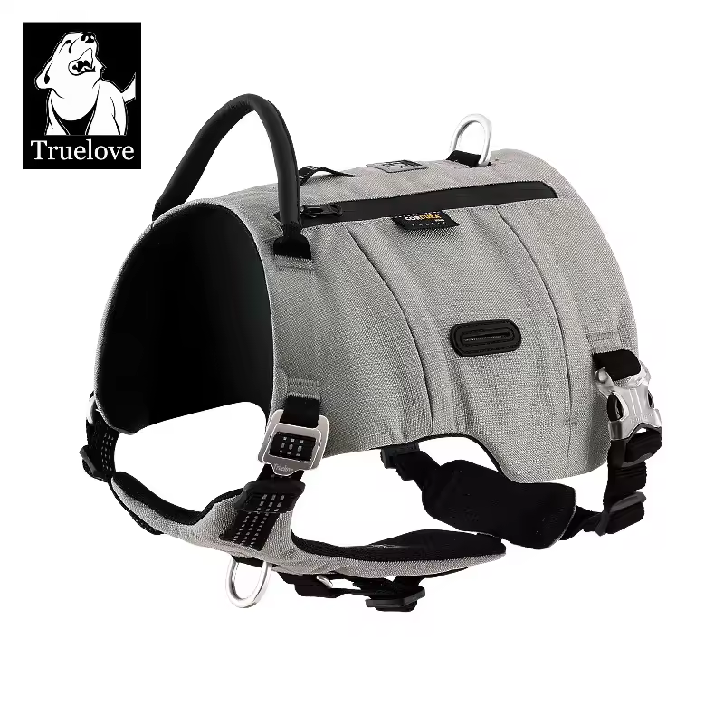 Truelove Reflective Tactical Dog Tracking Harness Soft Vest Material Adjustable Backpack Durable Wholesale Pet Harness In Stock