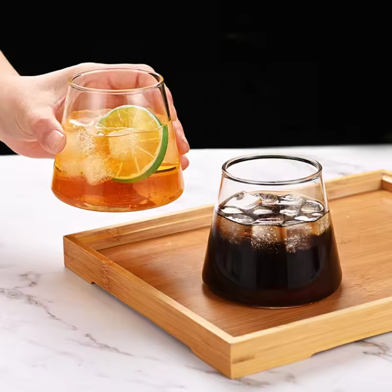 Party Whiskey Wine Beer Mug Breakfast Coffee Latte Juice Milk Tea Drink Tumbler Fuji Mountain High Borosilicate Glass Water Cup