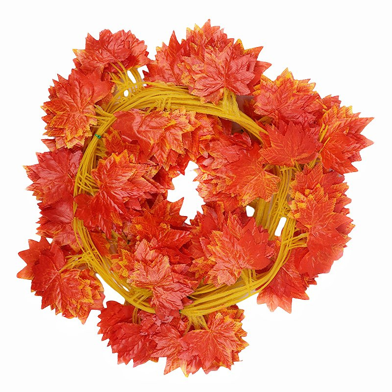 Artificial Silk Leaves Lifelike Decorative Plant Simulation Green Leaves