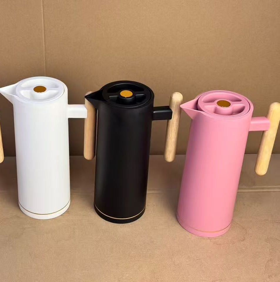 Vacuum Flask Kettle Glass Inner Hot Water Insulated Bottle 1L Thermal Bottle