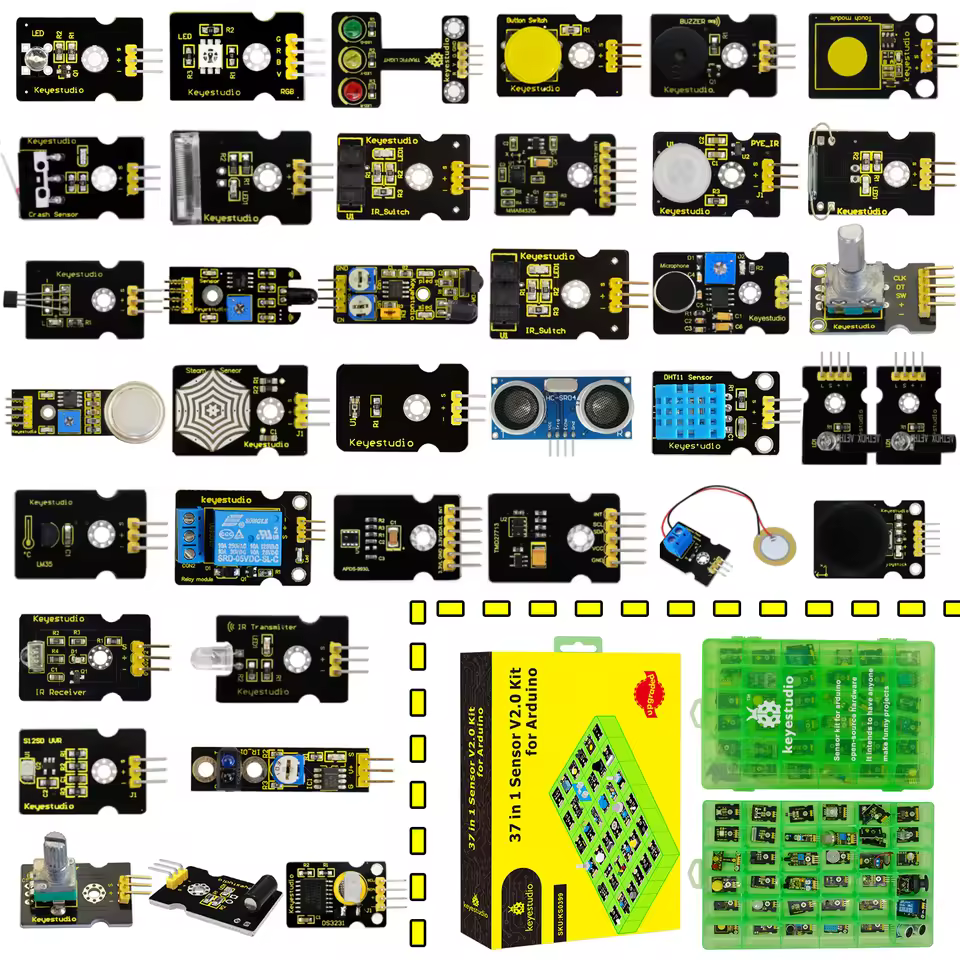 Keyestudio 37 Sensor Module In 1 Box Learning Kit New Sensor Starter V2.0 Kit For Arduino Without Mainboard