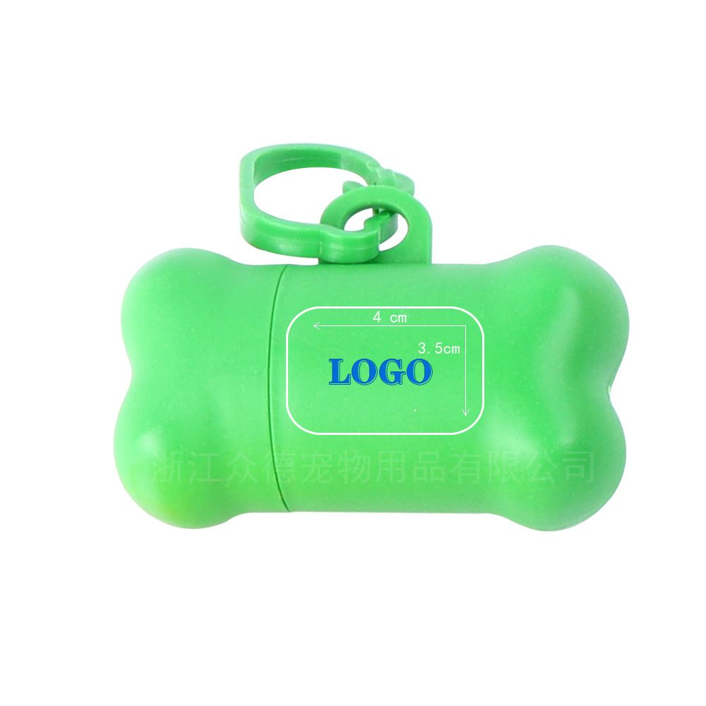 Pet Poop Waste Trash Roll Bag Dispenser Bone Shape Dog Waste Trash Holder Pet Cleaning & Grooming Products