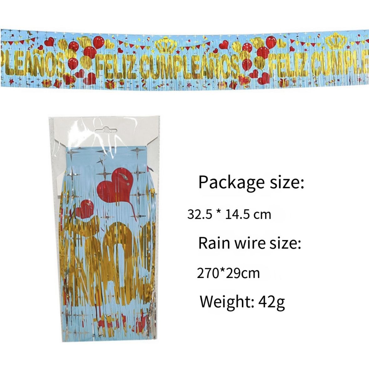 High-Quality Factory Direct Sale Tassel Banner for Christmas, Birthday, and Event Decorations