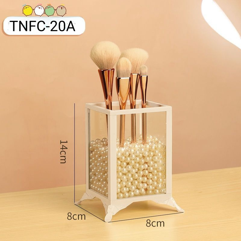 Stylish Glass Brush Holder for Elegant Organization and Storage