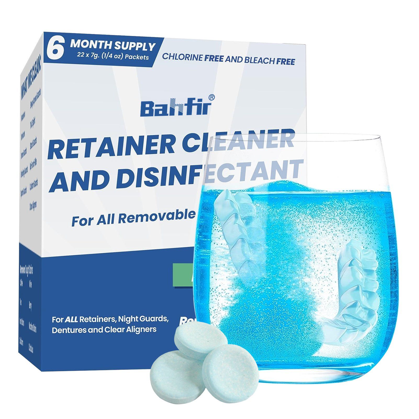 Private Label Ratainer Cleansing Tablets for Teeth Whitening with FDA