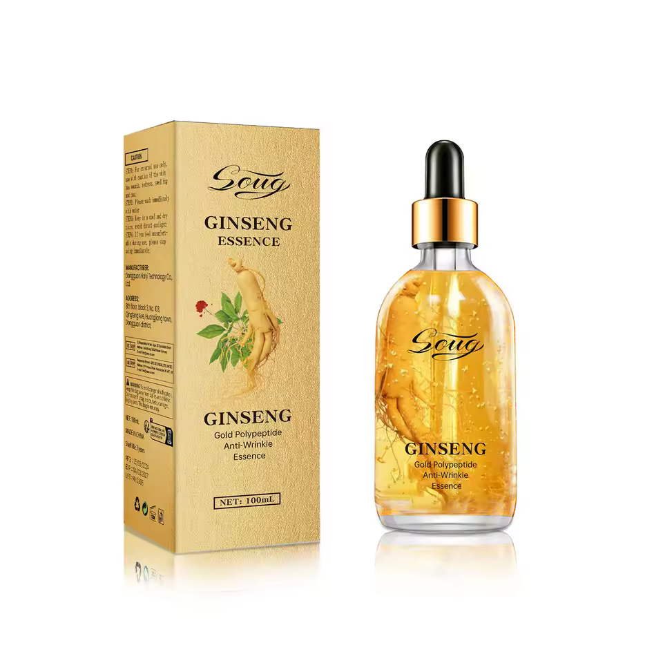 Hot Sale Anti Wrinkle Light Line Hyaluronic Acid Essence Solution Original Solution Ginseng Essence Solution