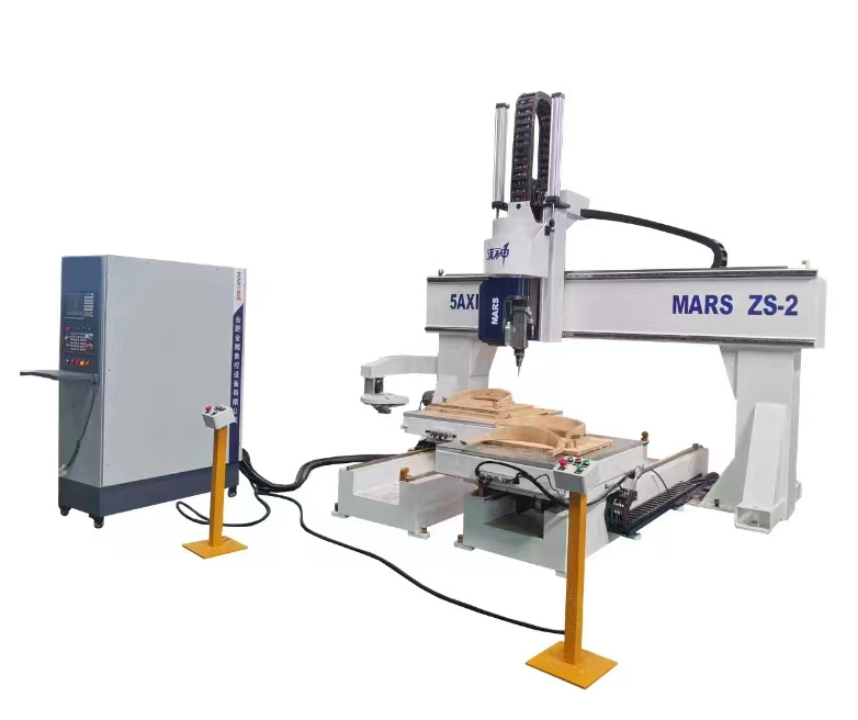 Mars 3D Wood Furniture Making Machine 1530 CNC Wood Router 5 Axis with 360 Degree Rotate Spindle