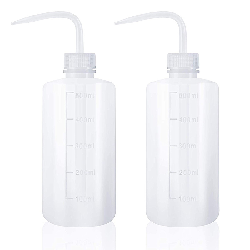 500ml 250ml Water Cleaning Green Soap Tattoo Wash Bottle Squeeze Bottle for Lab Lash Eyelash in Black White Pink Green Blue