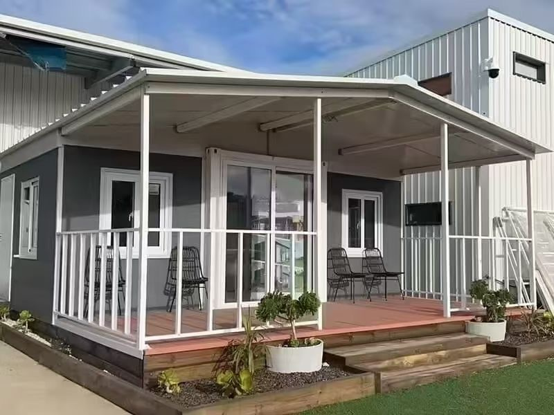 Ready to Ship Prefabricated 40FT 20FT Foldable Modular Home Steel Structure Prefab Building Container Expandable House