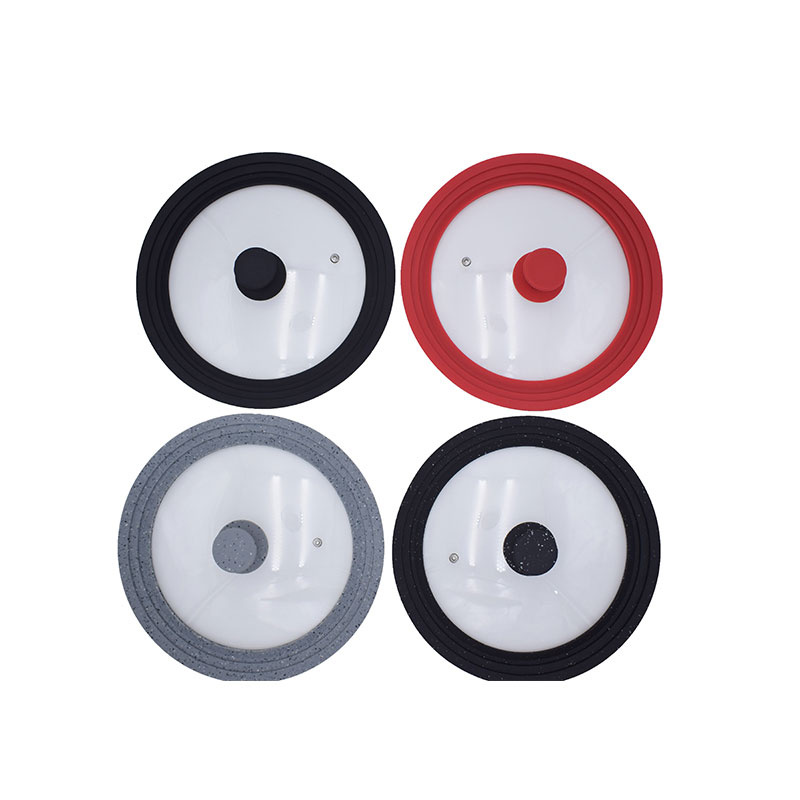 Glass Lid in Stock Glass Cover with Silicone Ring