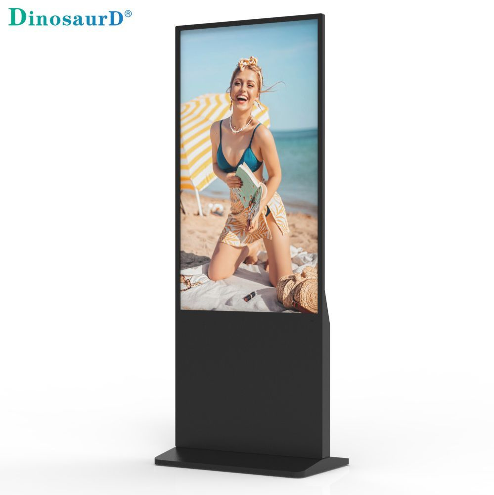 OEM ODM 43 49 55 65 Inch Interactive Panel Floor Standing Vertical LCD Touch Screen Interactive Panel Monitor Totem Advertising Kiosk Digital Signage Display