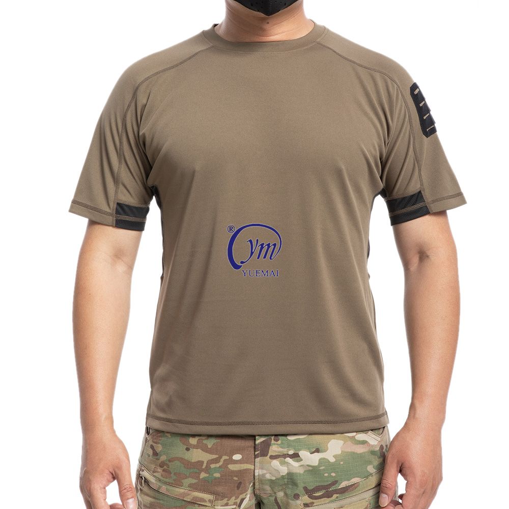 Best-Rated Stretch Waterproof Summer Quick-Drying Breathable Camouflage Men's Tactical T-Shirt
