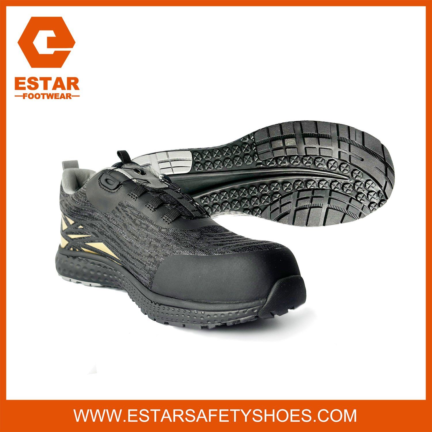 Sports Breathable Fibreglass Composite Toe Boa Lace Fast Release Sneakers Safety Shoes