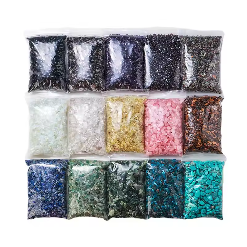 Amethyst Tumbled Chips Stone Crushed Crystal Quartz Irregular Shaped Stones For Home Decorative Stones Vases Plants Succulents