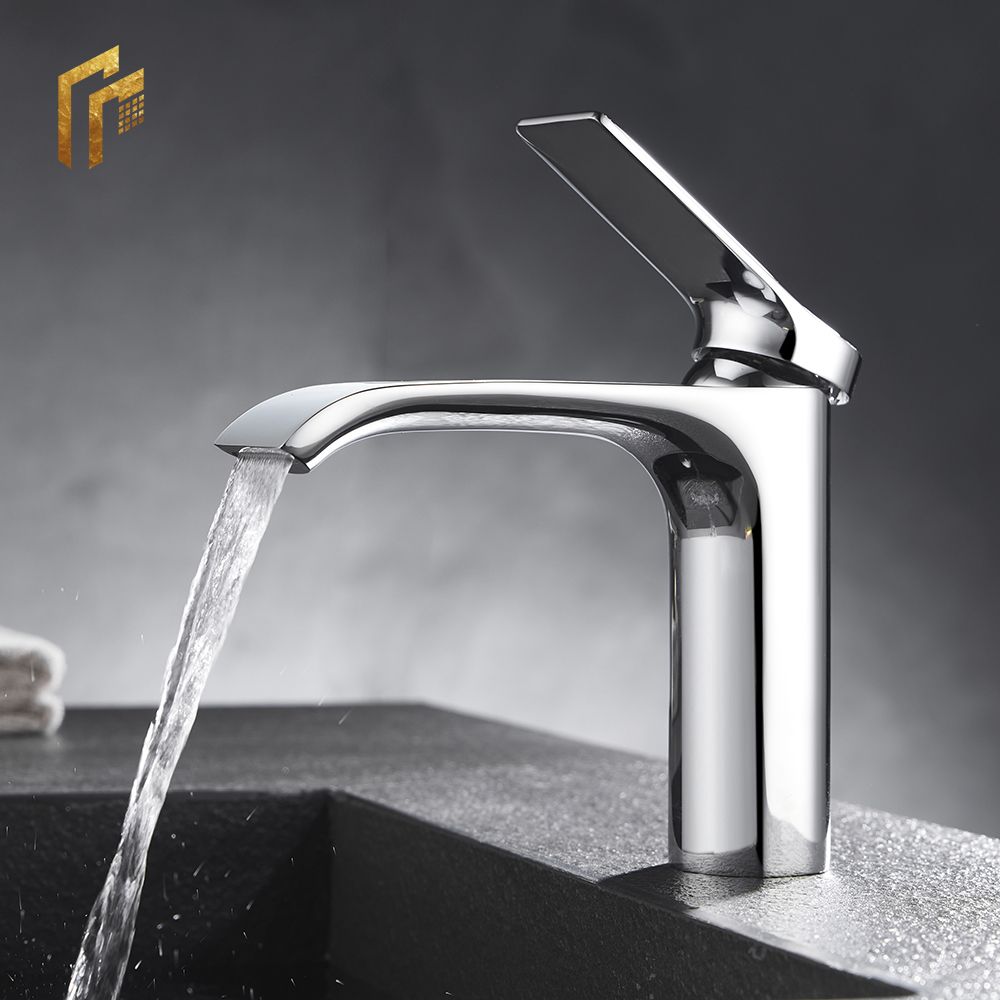 Factory Direct Price Hot and Cold Solid Brass Zinc Handle Chrome Basin Washbasin Mixer