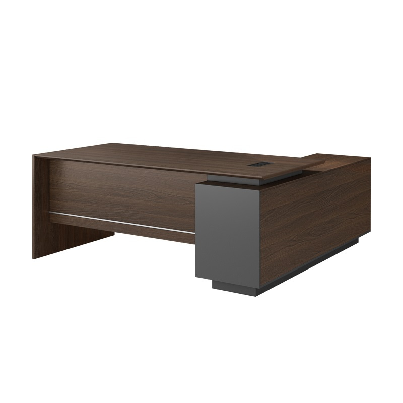 2024 Modern L Shape Director Manger CEO Boss Office Furniture Table Set Executive Office Desk