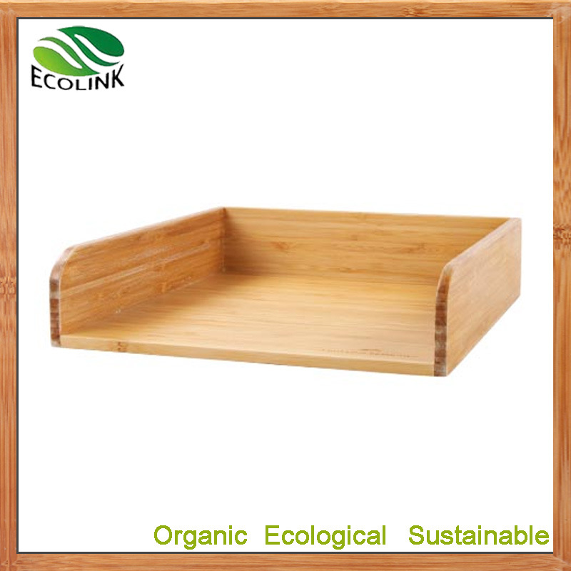 Bamboo Desk Letter Tray Paper Tray Organizer