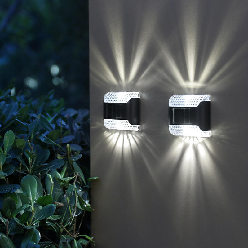 Hot Solar Light Outdoor Wall Lamp Garden Courtyard Decoration Home Fence Light Energy Saving Lamp LED Light Lighting