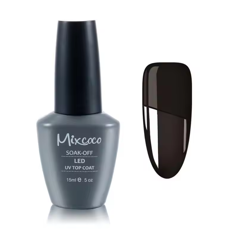 New Hema Free Unas Nail Salon Supplies Painting Pigment Mixcoco 15ml Uv Gel Nail Polish Top Coat No Wipe Top Coat Gel