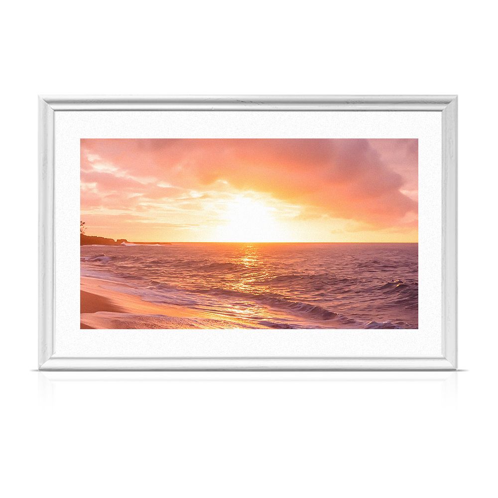 Allwin 21.5'' Newest Design Wall Mount Video Picture Digital Frame LED Canvas with Free Digital Frame Software