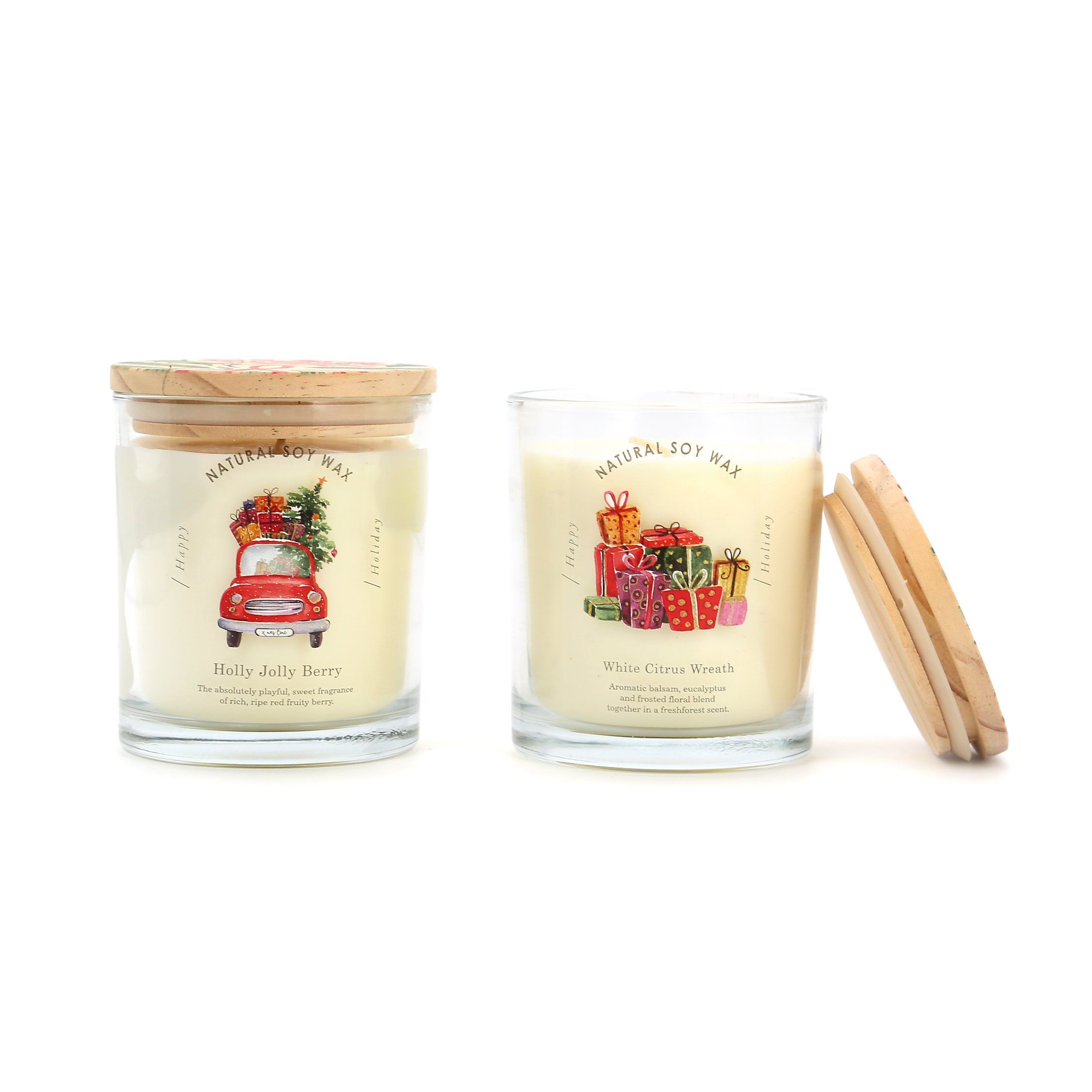 Luxury Soy Wax Fragrance Home Gift Glass Jar Home Decor in Stock Handmade Aromatic Scented Candle