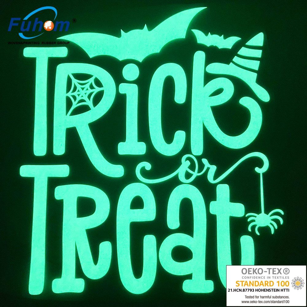 Glow in Dark Design Men Streetwear Reflective Label for Sport T Shirt