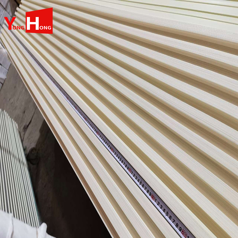 Factroy Supply WPC Colorful Wood Plastic Composite Panel Home Wall Decoration New Building Materials