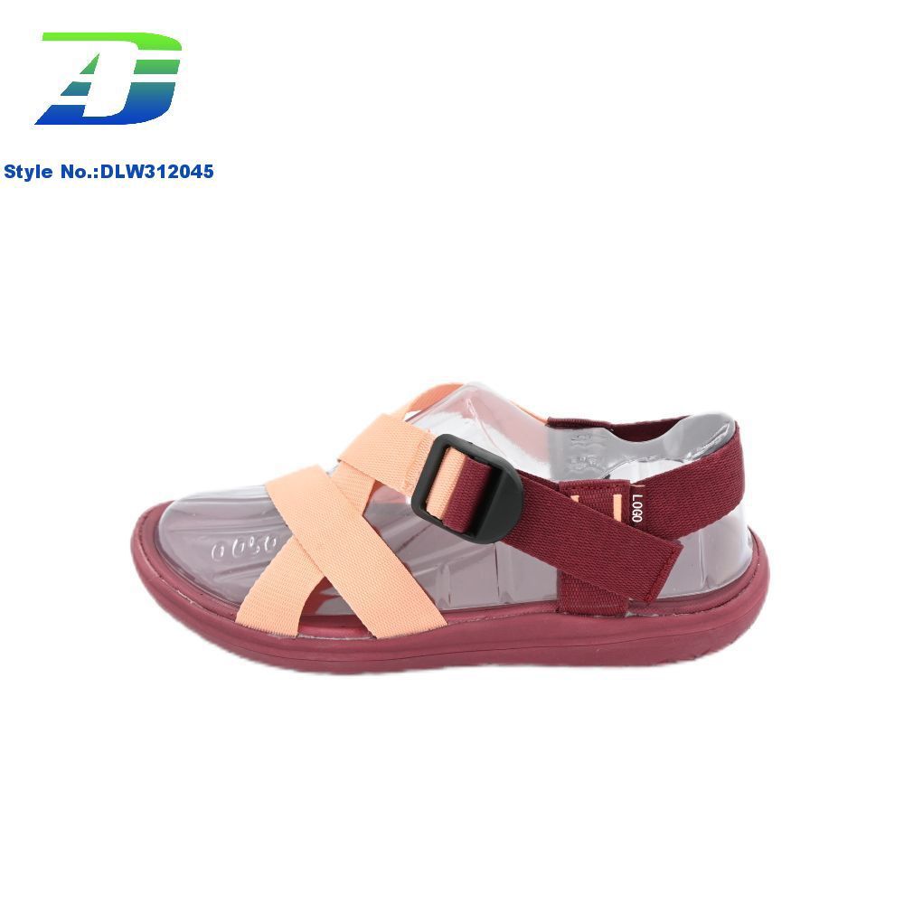 2024 Summer New Flat Bottom Open Toe Ribbon Sports Sandal Outdoor Women's Shoes