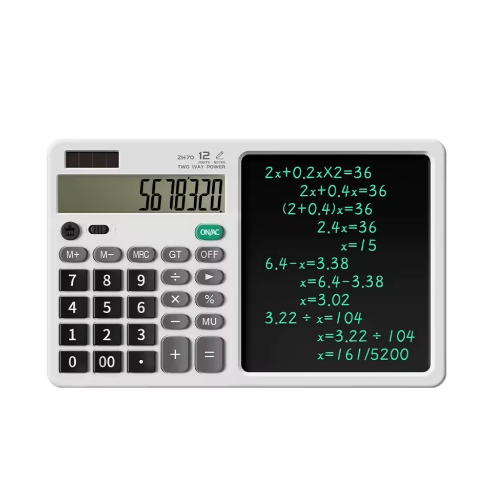 Bestline 2025 12-digit Scientific Electronic Lcd Writing Tablet Battery-powered School Calculator Plastic Calendar School