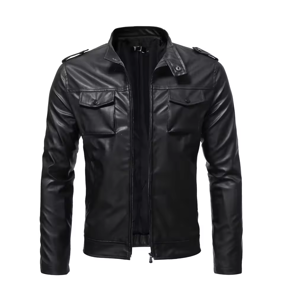 Winter Long Leather Jackets for Men
