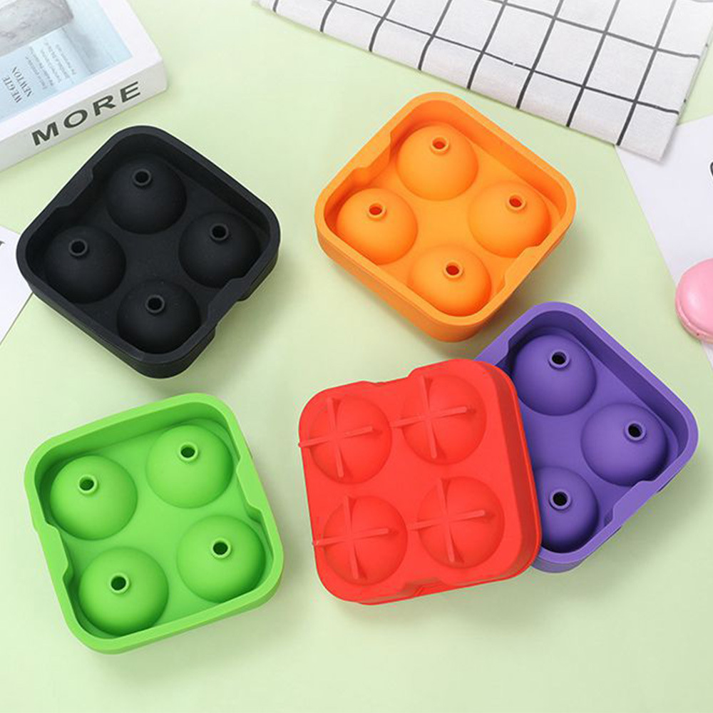 Hot Sell Silicone BPA Free Spherical Round Ice Cube Mold