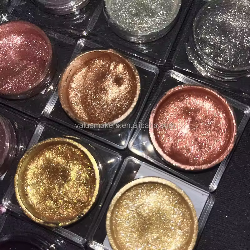 Vegan Cosmetics 2025 Liquid Glitter Shimmer Metallic Eyeshadow Ultra Shiny Pigmented Diamond Single Eyeshadow And Eyeliner Gel