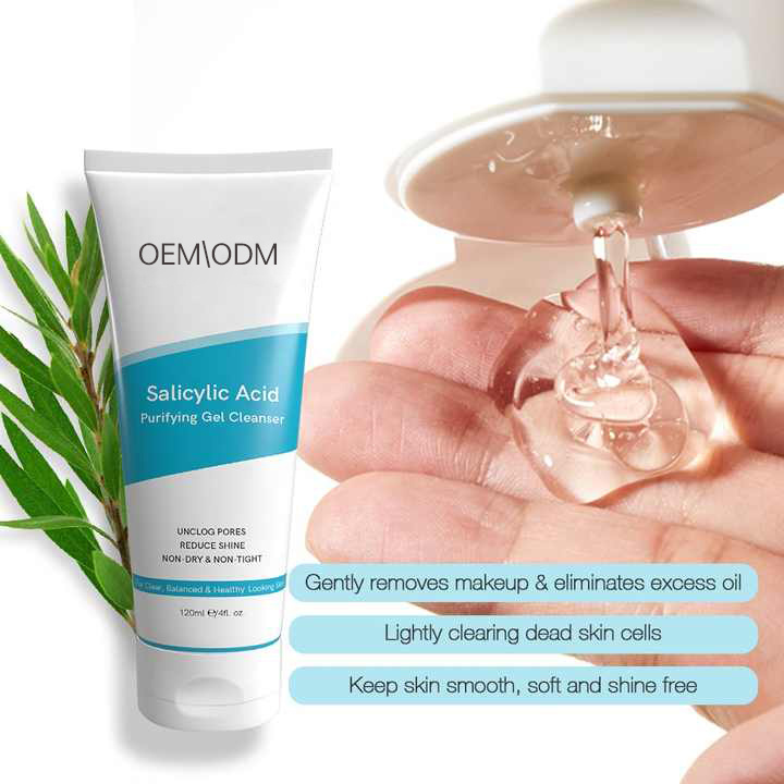 Salicylic Acid Gel Cleanser Unclogs Pores, Reduces Shine, Non-Dry Non-Tight Facial Cleanser