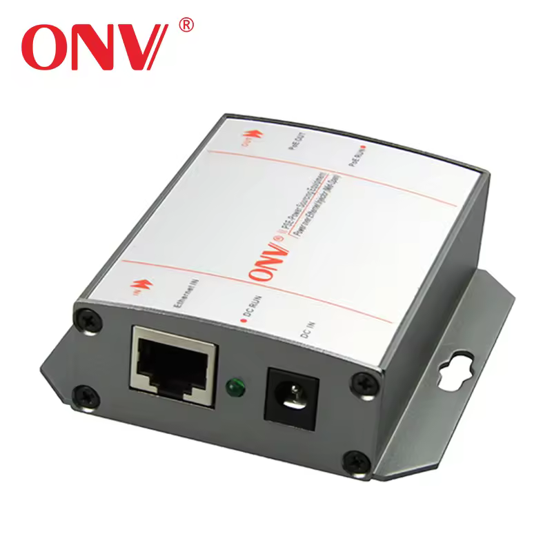 Oem Poe Injector Factory 10/100/1000m Gigabit Single Port 60w Poe Injector 48v Output For Ip Cameras