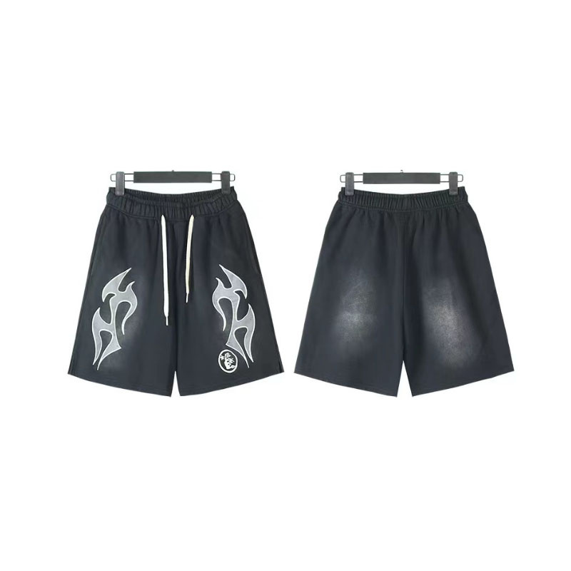 Wholesale Unisex Hellstar Graphic Shorts with Elastic Waist, Ready to Ship