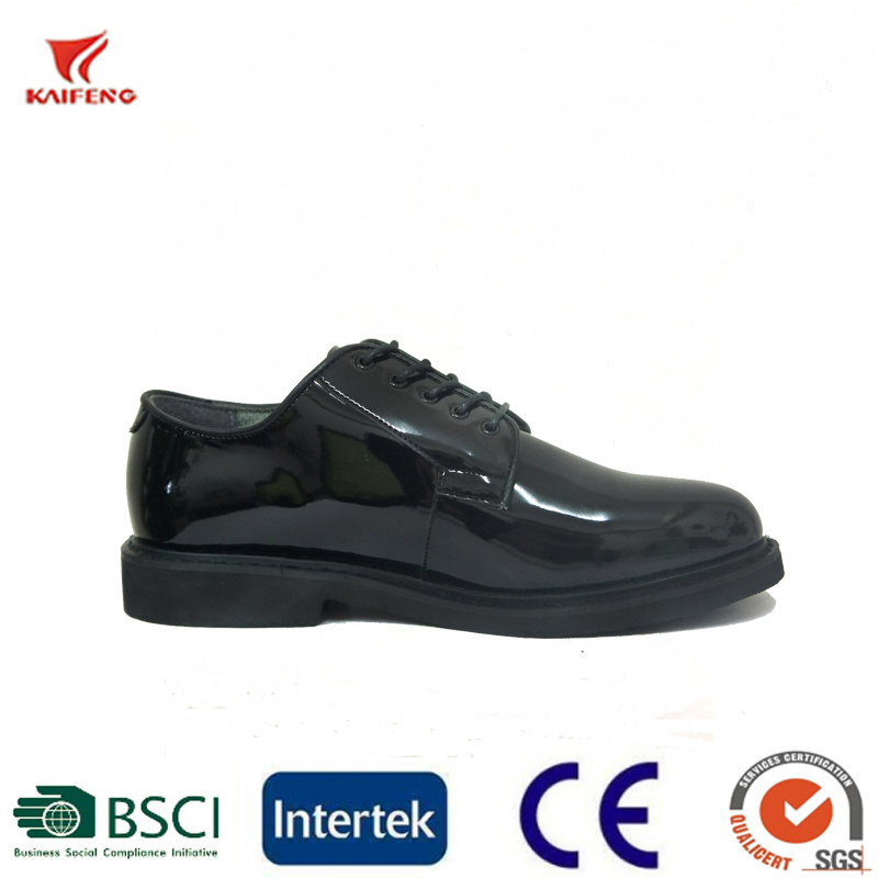 Oxford Ceremonial Black Leather Tactical Style Office Men Shoes Boots